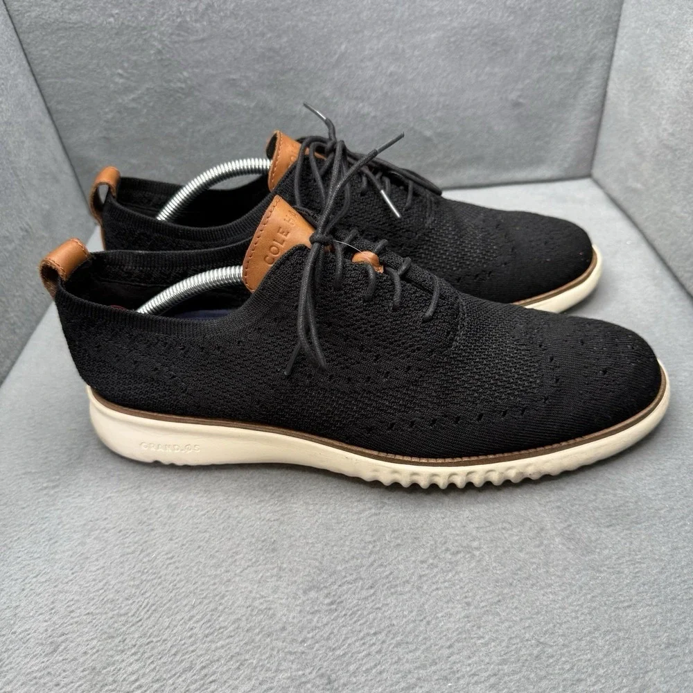 Cole Haan 2.ZEROGRAND Stitchlite Oxford Mens 10 Black Knit Grand.OS Shoes